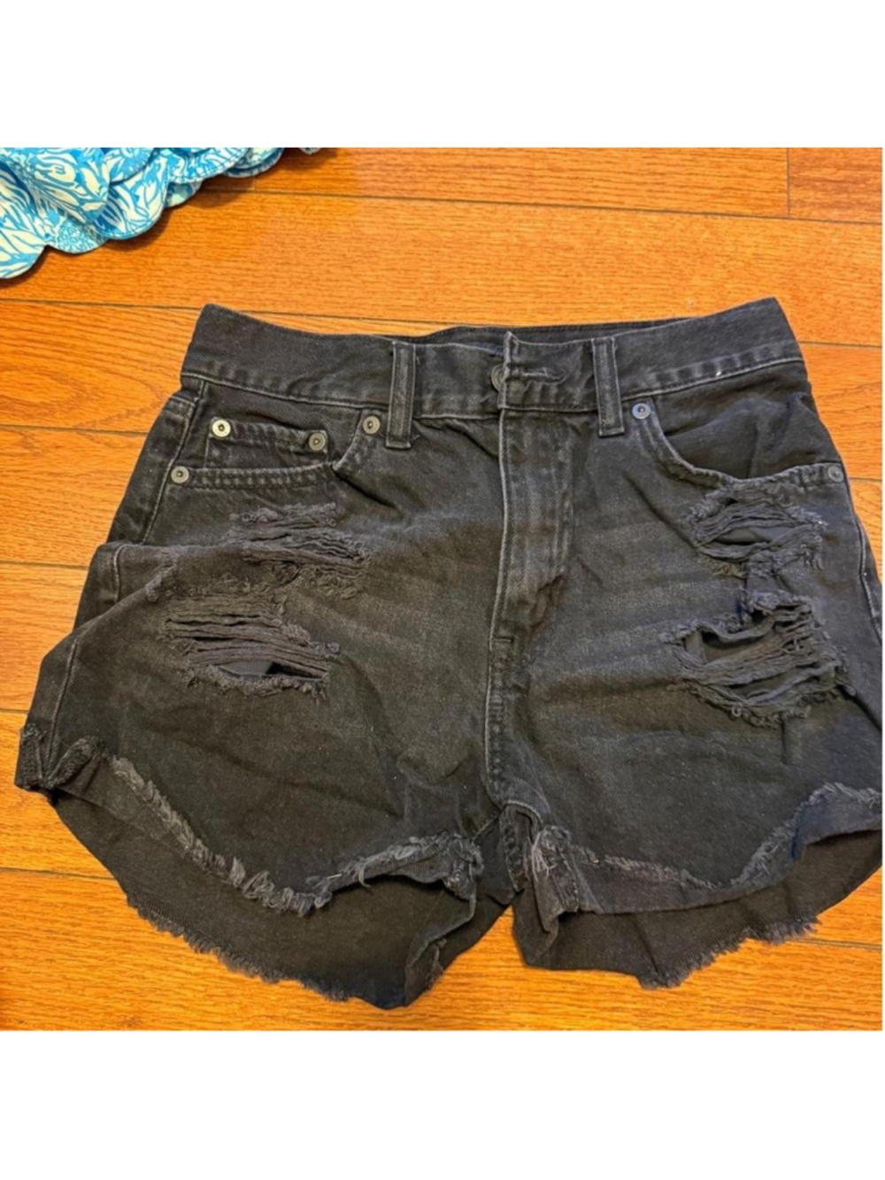 Aeropostale black mom shorts. Size 2